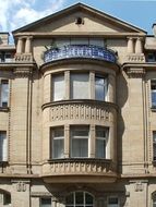 Front view of a classic building in Saarbrücken