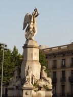 Urban sculpture in Barcelona Spain