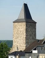 medieval castle tower in blankenberg