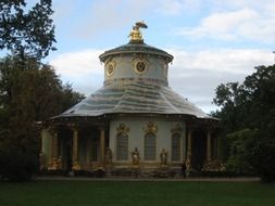 temple with a golden dome in berlin