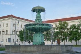 fountain in the square, germany, munich