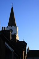 ancient building with a spire