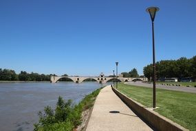 Embankment in the south of France