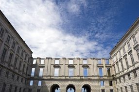 building with arches and windows in Portugal