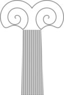 column decorative drawing