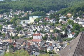 eye view on the city Dillenburg