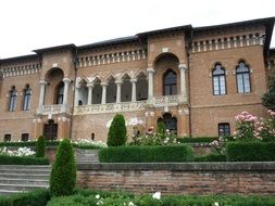 landscape of the historic architecture and garden