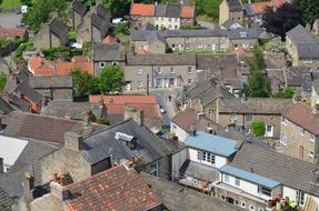 panorama of city roofs in Richmond