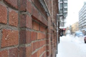 brick wall as architecture