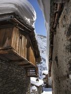 landscape of the village in the Alps
