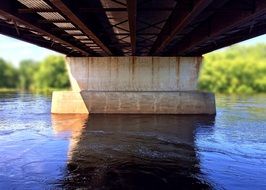 river under the bridge