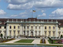 facade of Ludwigsburg Residential Palace, one of the largest Baroque buildings in Europe, germany