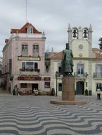 Statue near the church in Cascais, portugal