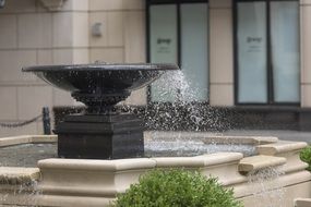 fountain windy water