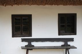 rural house with white exterior