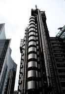 cityscape of modern skyscraper in London, England