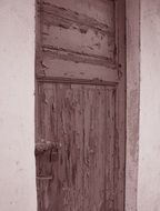 rusty door of an old building