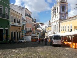 pelourinho salvador bahia market on a summer day