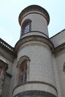 castle tower with the windows in mexico