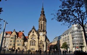 Evangelical - Reformed Church in city, germany, leipzig