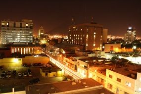 panoramic view of the night city