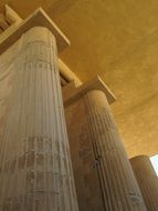 historical columns in a building