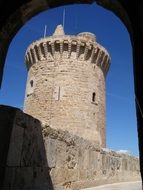 stone built tower in Mallorca