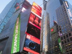 advertising on a skyscraper