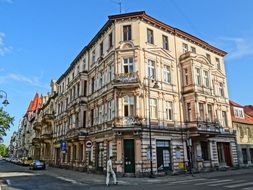 historic building at the crossroads in Bydgoszcz