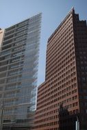 modern high-rise buildings at sky, germany, berlin, stadtmitte