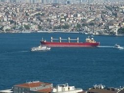 Navigation among the strait of the bosphorus