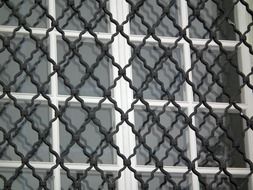window with metal bars