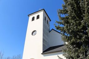 white tower of the Catholic Church