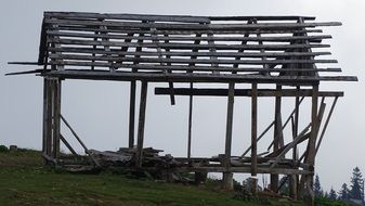 House structure in the fog in Georgia