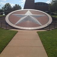 landscape of star monument in Texas