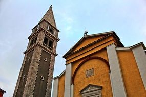 church steeple in Croatia hdr image