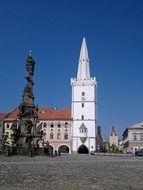 White town hall in a city