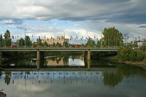 road bridge on the river