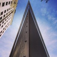 photo of angle pointed building