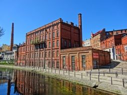 bydgoszcz waterfront red brick industrial building