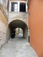 old alley, croatia