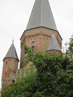 symmetrical church towers