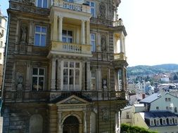 Beautiful architecture of Karlovy Vary city