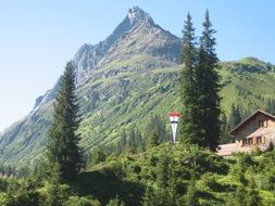 extraordinarily beautiful alpine mountain