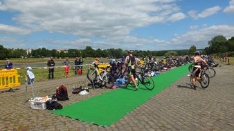 city triathlon event in Dresden