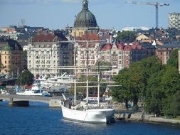 hostel af chapman in old sailing ship in Stockholm