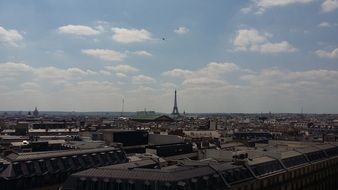 distant view of the eiffel tower