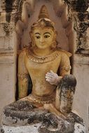 Myanmar statue in the temple