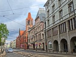 Jagiellonska street in Bydgoszcz in Poland