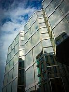 office building with mirroring in Dusseldorf